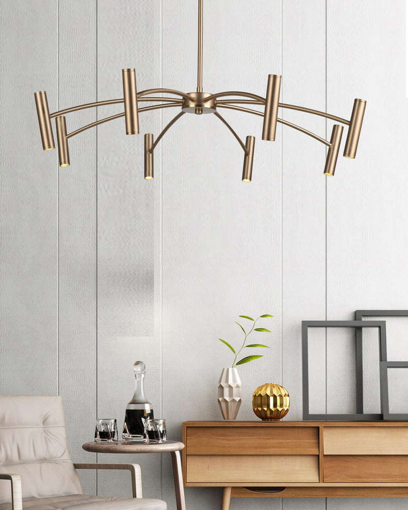 Підвісні світильники Tubular D850 Led 32W 4000K Black / Gold 241036-200001144