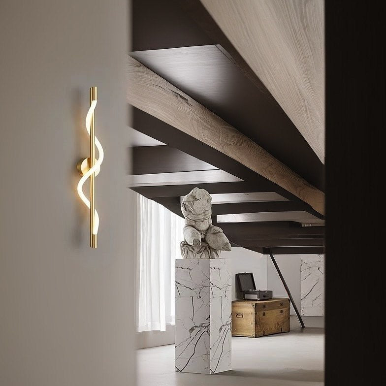 Настінний світильник Rope wall H560 Led 15W Gold + White 250122-200001367