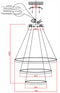 Підвісні світильники Rim D800 Led 102W 4000K Black / White / Chrome 241036-200001148
