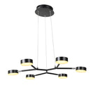 Підвісний світильник Boshi D640 Led 36W 4000K Black + Chrome 241036-200001153