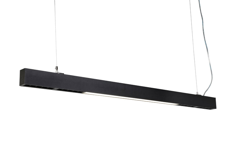 Підвісні світильники Office L1200 Led SMD2835 18W 4000K + LED 20х1W Black / White 241036-200001201