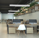 Підвісні світильники Office L1200 Led SMD2835 18W 4000K + LED 20х1W Black / White 241036-200001201