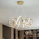 Підвісні світильники Curly Ring Titanium Gold 3000K 4000K 6000K L500 Led 69W / L700 Led 83W 240118-200000661