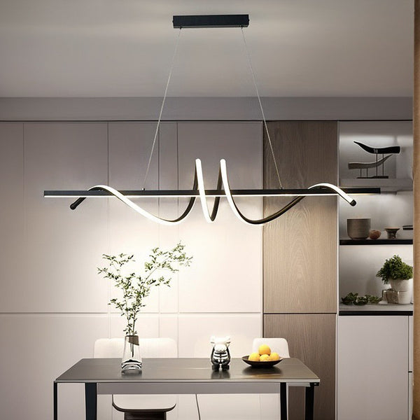 Підвісний світильник Gemo wave L1000 Led 66W 3000K 4000K 6000K Black 241249-200001339