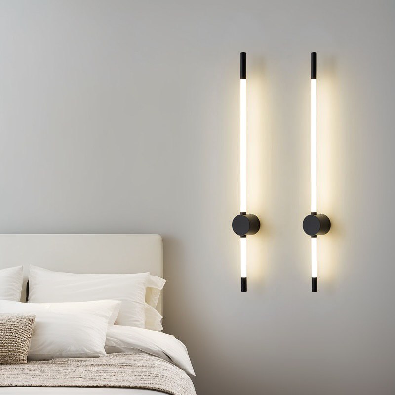 Настінний світильник Pipe line simple L600 Led 9W / L800 Led 12W 4000K Black 250335-200001556