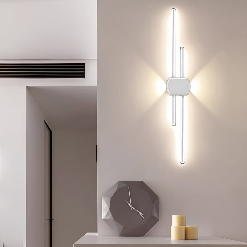 Настінні світильники 2 lines H-60см Led 20W / H-90см Led 30W / H-120см Led 40W 3000K + 4000K + 6000K White 250619-200001661
