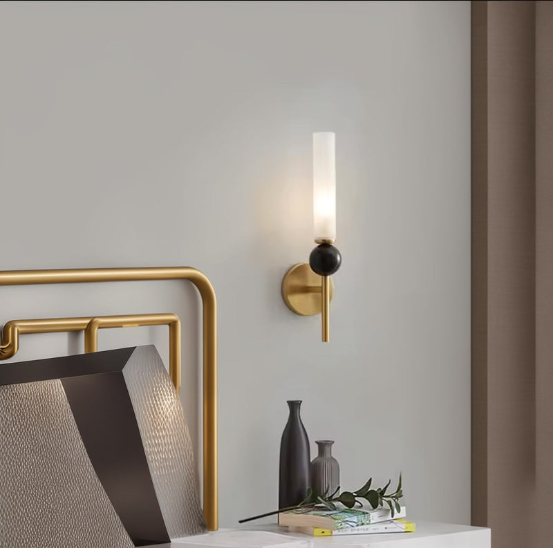 Настінний світильник Candle L100 1xG9 Black + Gold + White 241018-200001215