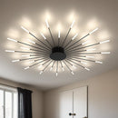 Стельовий світильник Fan lamp H80 D1160 Led 22W 3000K 4000K 6000K Black + Gold 250118-200001406