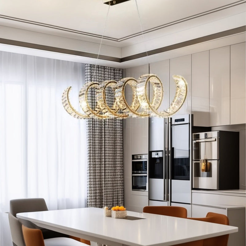 Підвісні світильники Diamond L1000 Led 80W 3000K 4000K 6000K Chrome / Gold 241222-200001335