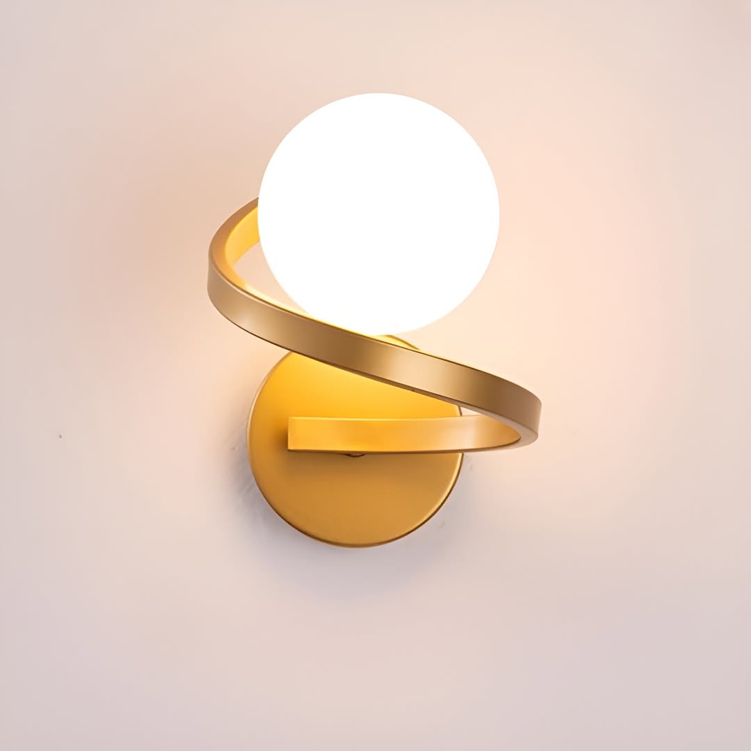 Настінний світильник Spiral bollo D-15см 1xG9 Gold + White 250680-200001676