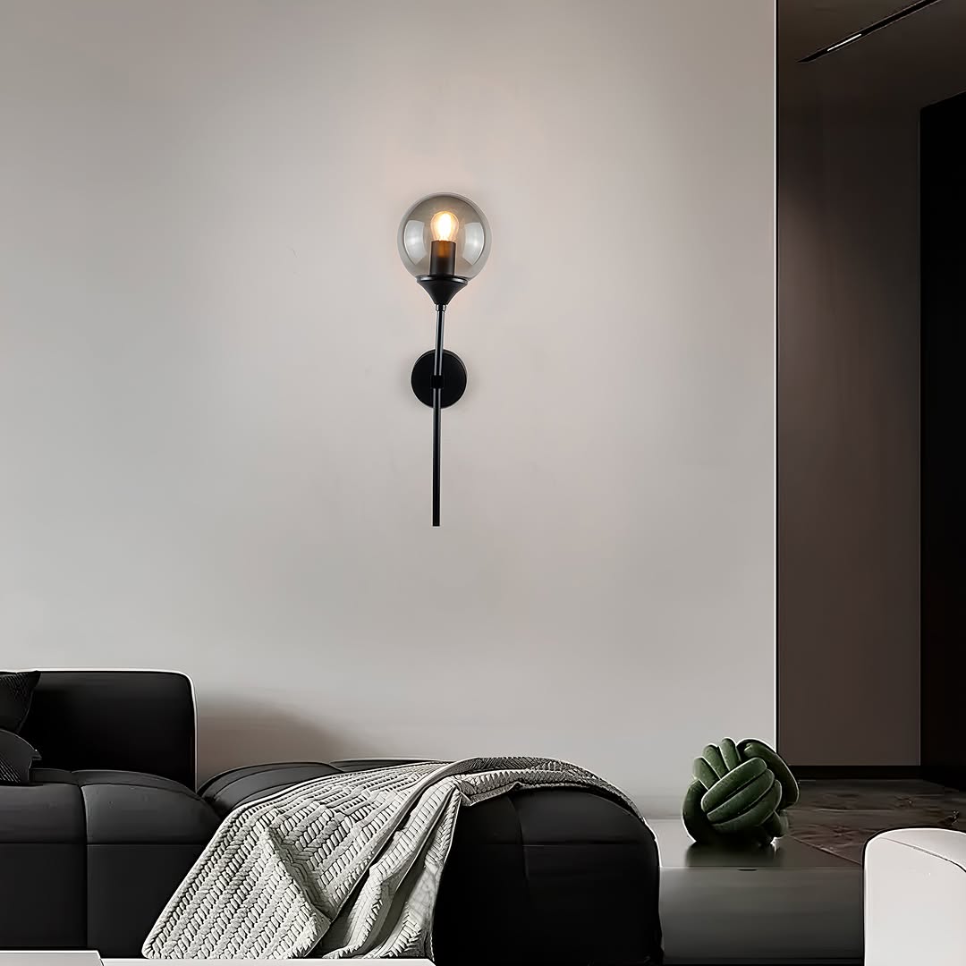 Настінний світильник Modo ball grey H50-см E27 Black + Graphit 250431-200001629