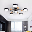 Стельовий світильник Люстра Wooden Ceiling Black D890 Led 60W 4100K Black 240527-200000905