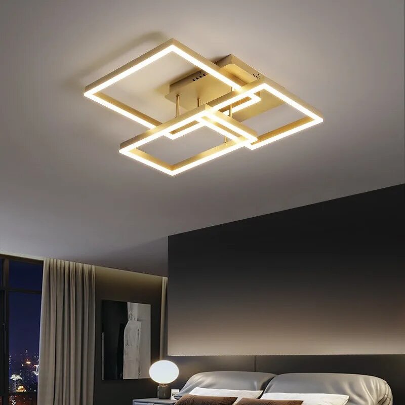 Стельові світильники Squares and rectangle L730 Led 120W 3000K 4000K 6000K Silver / Gold / Coffee 240719-200001017