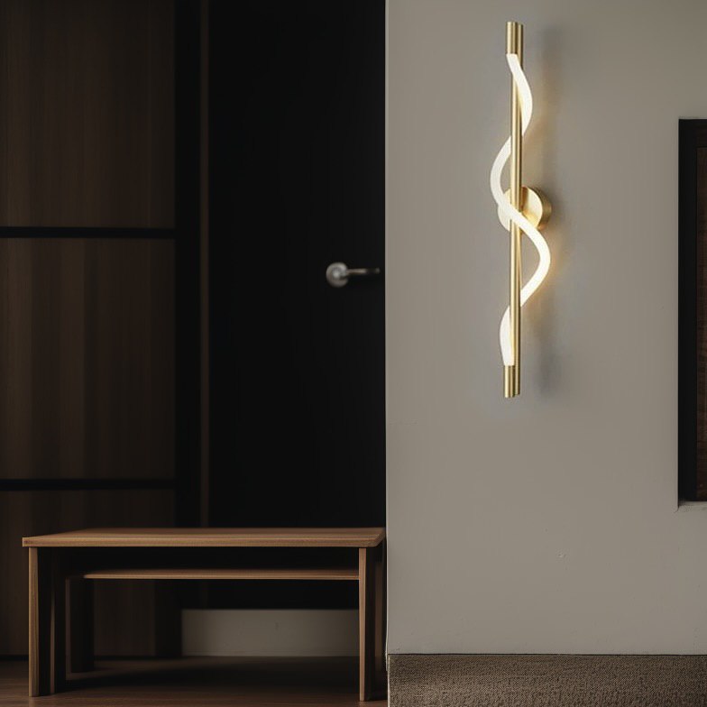 Настінний світильник Rope wall H560 Led 15W Gold + White 250122-200001367