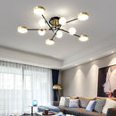 Стельовий світильник Molecular new D1260 Led + 5xG9 Black + Gold + White 240527-200000907