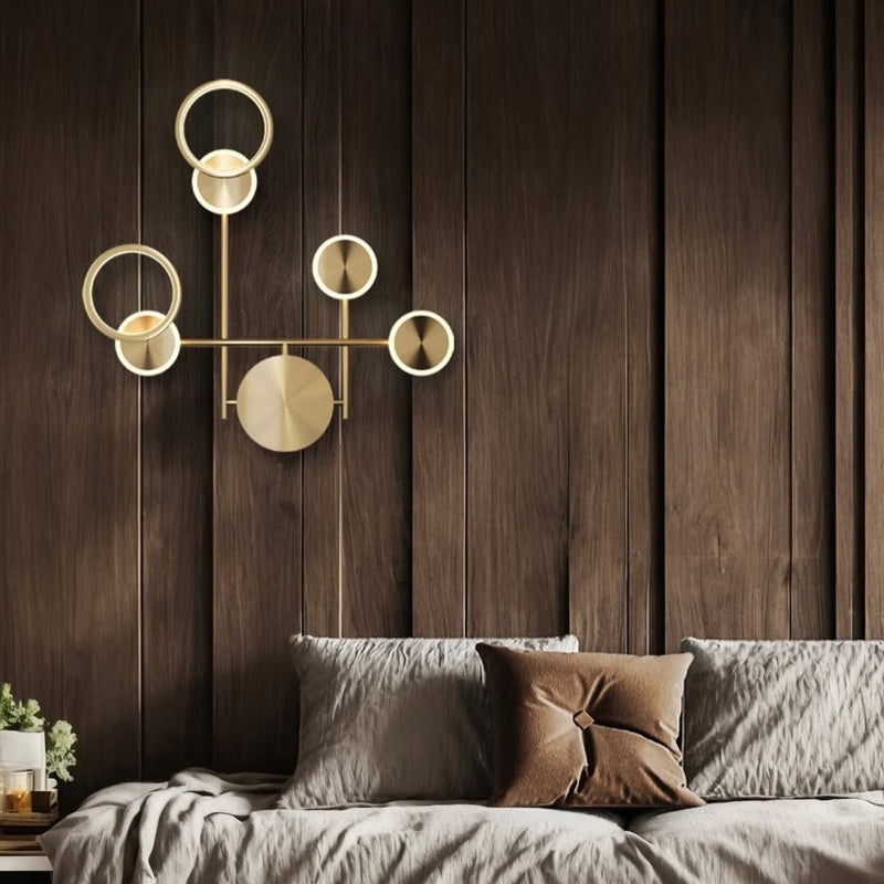 Настінний світильник Molecular L620 Led 28W Gold 250219-200001456