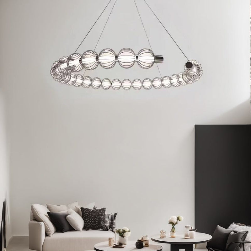 Підвісний світильник Beads grey D650 Led 45W Grey + Black and Chrome 241022-200001230