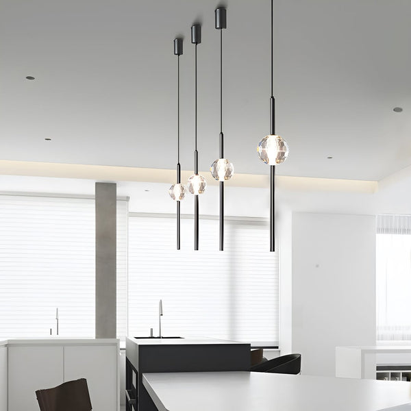 Підвісний світильник Vertical tubes D-8см Led 10W 3000K 4000K 6000K Black 250610-200001664