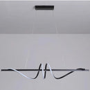 Підвісний світильник Gemo wave 3 led curly L1000 Led 66W 3000K 4000K 6000K Black 250149-200001357