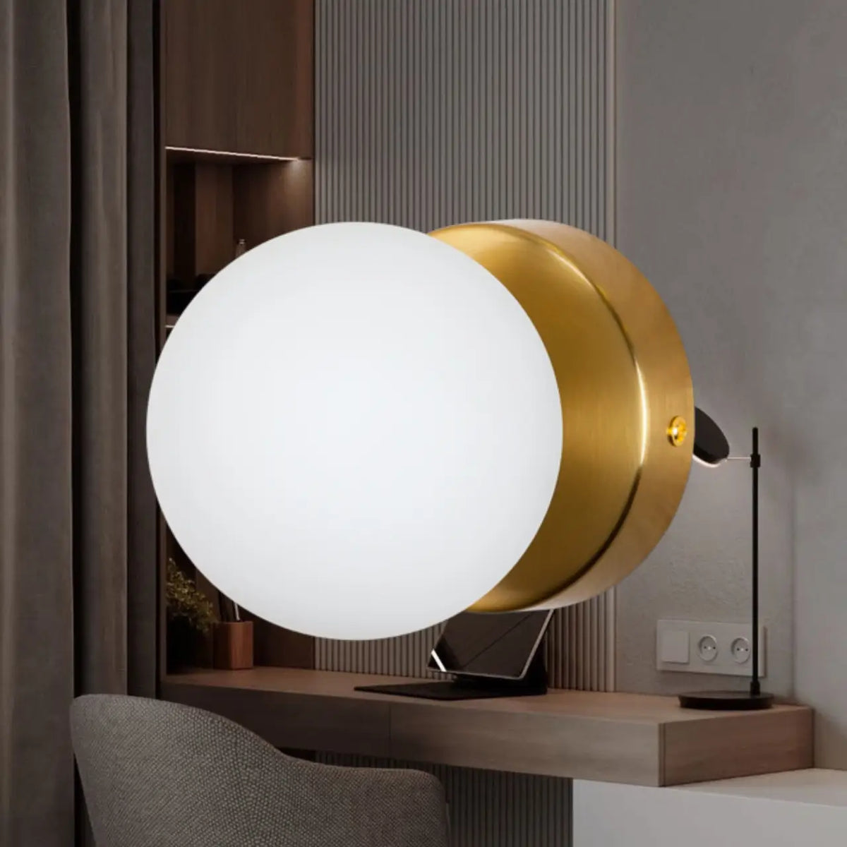 Настінний світильник Bollo D10-см G9 Gold + White 250431-200001630
