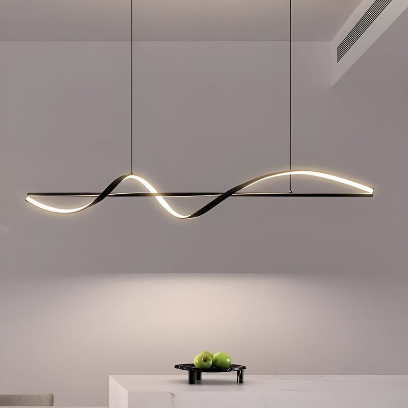 Підвісний світильник Wave gemo L-100см Led 25W 3000K 4000K 6000K Black 250619-200001663