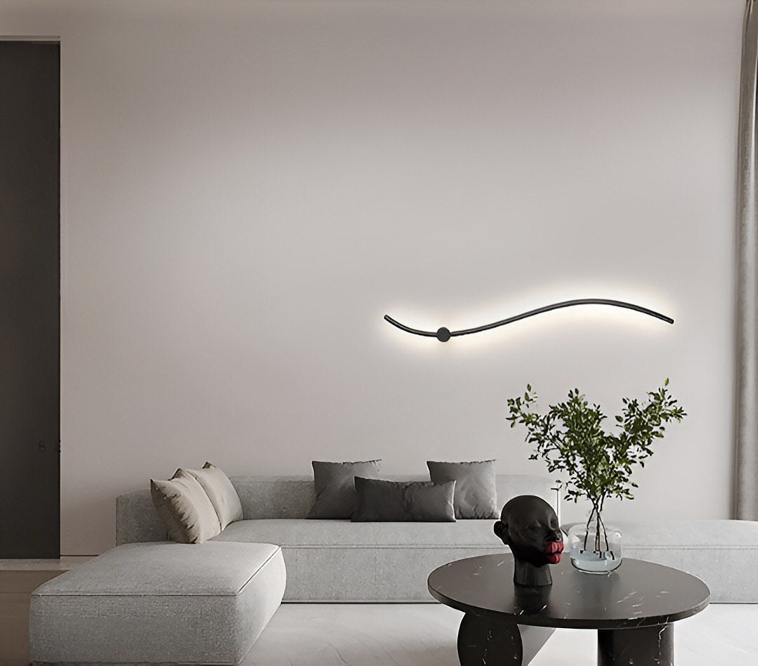 Настінний світильник Wave line light L-60см Led 12W 3000K Black 250691-200001655