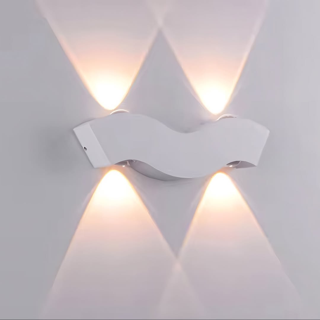 Настінні світильники Wavy wall Led 5W 4000K IP65 White / Black 250376-200001555