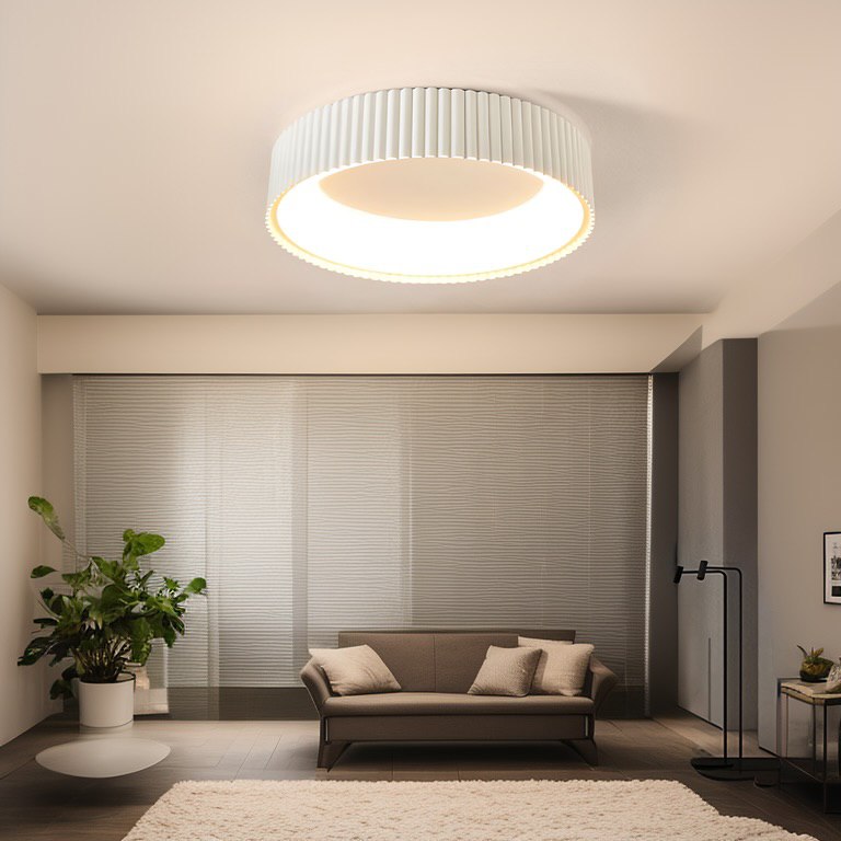 Стельові світильники Ceiling wave White / Black H1250 3000K 4000K 6000K D450 Led 94W / D600 Led 124W 250119-200001348