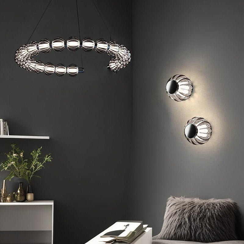 Настінний світильник Beads grey D100 Led 5W Chrome 250219-200001482