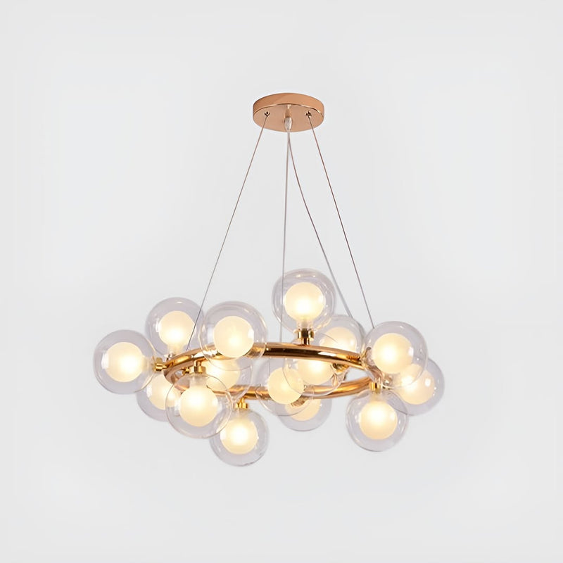 Підвісний світильник Bubbles Gold D-60cm E27 Gold + White 250635-200001648