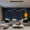 Підвісний світильник  Chain Lamp Wavy rings L1500 Led 65W 4000K Black 231235-200000600