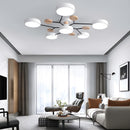 Стельовий світильник Супутник 5+1 D800 Led 72W Grey / White 230910-200000309