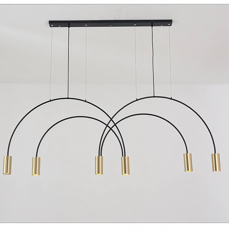 Підвісний світильник Led outil 6 L1300 6xGU10 Black + Gold 241076-200001108