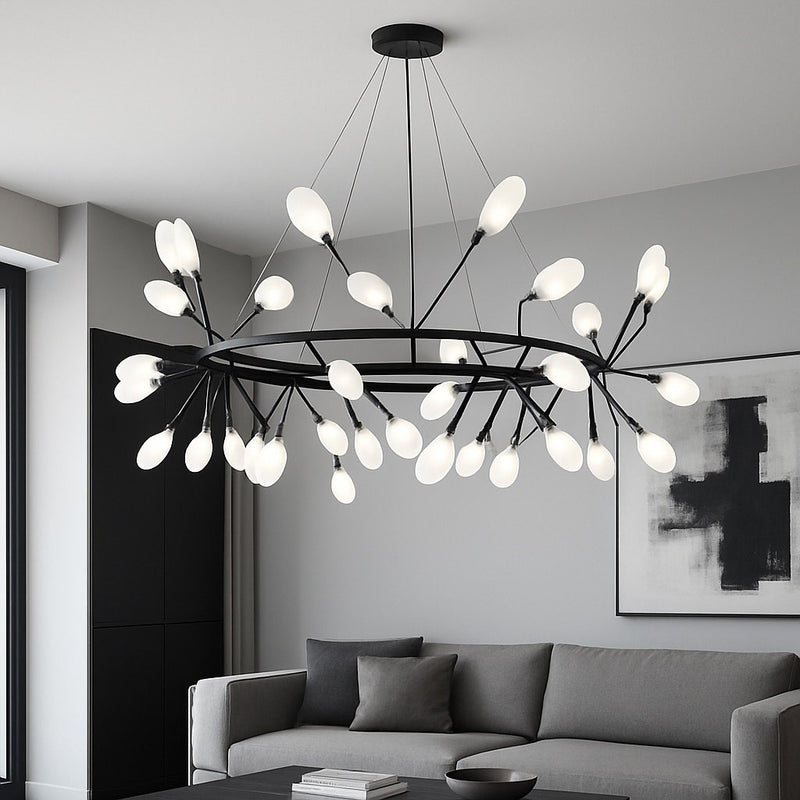 Підвісний світильник Tree D-105см 54xG4 Black + White 250618-200001688