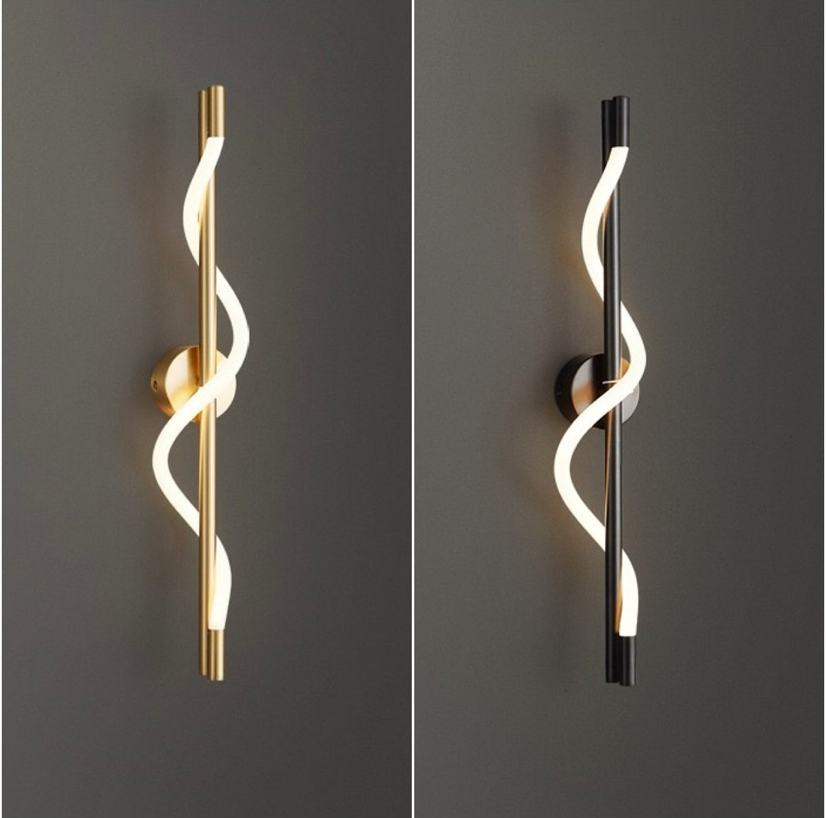 Настінний світильник Rope wall H560 Led 15W Black + White 241222-200001334