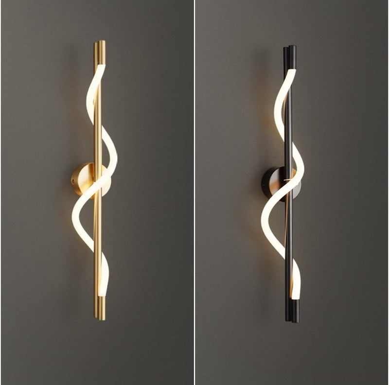 Настінний світильник Rope wall H560 Led 15W Black + White 241222-200001334