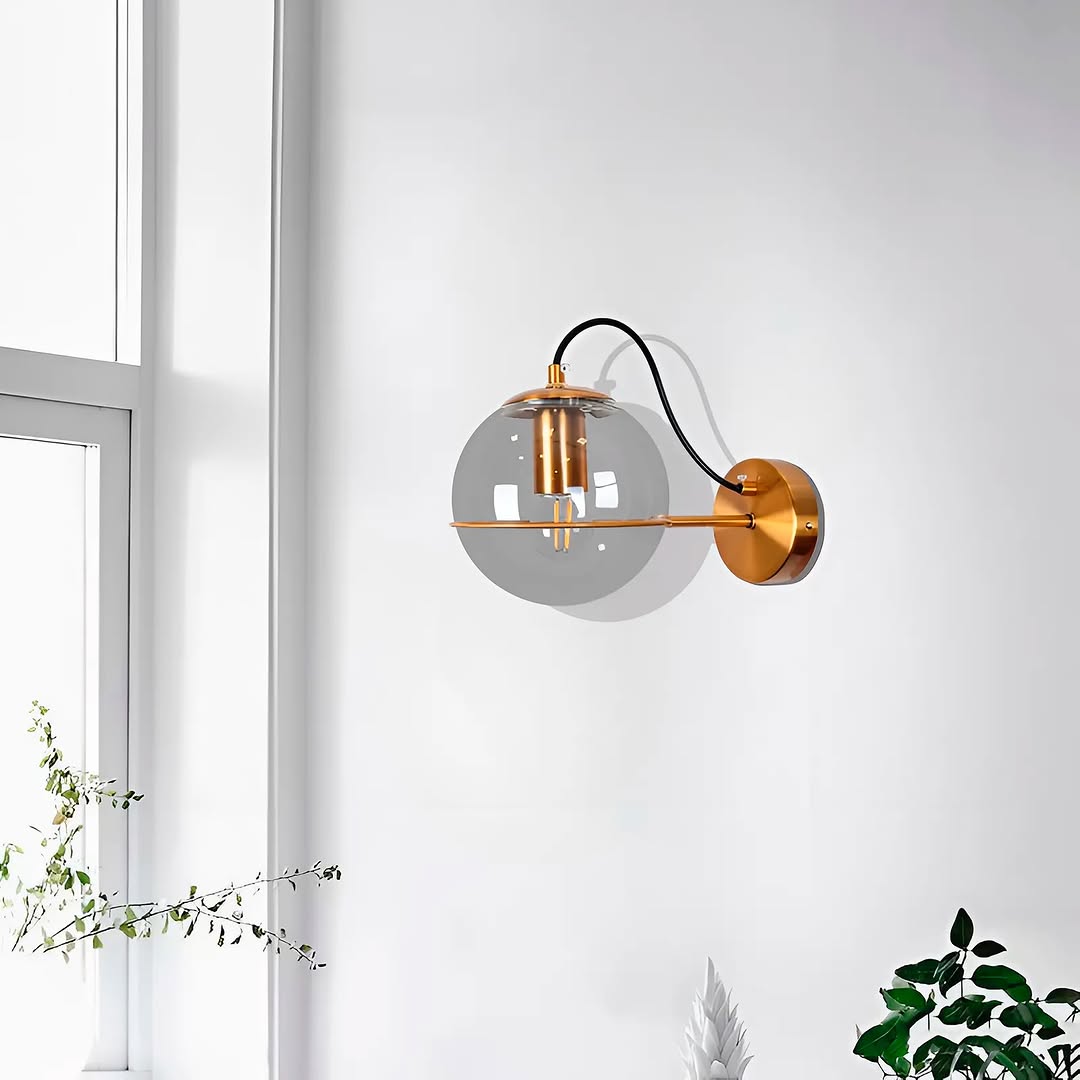 Настінний світильник Bollo D15-см E27 Gold + Transparent 250431-200001637