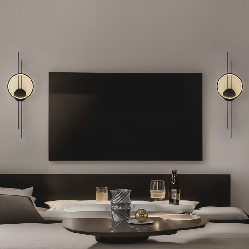 Настінні світильники Trinity ring D160 Led 18W Black / Gold 241222-200001324
