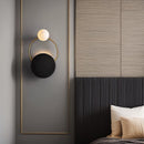Настінний світильник Pearl and black H470 1xG4 Black + Gold + White 250219-200001536