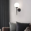 Настінний світильник Faro Bollo D-14см E27 Black + White 250618-200001669