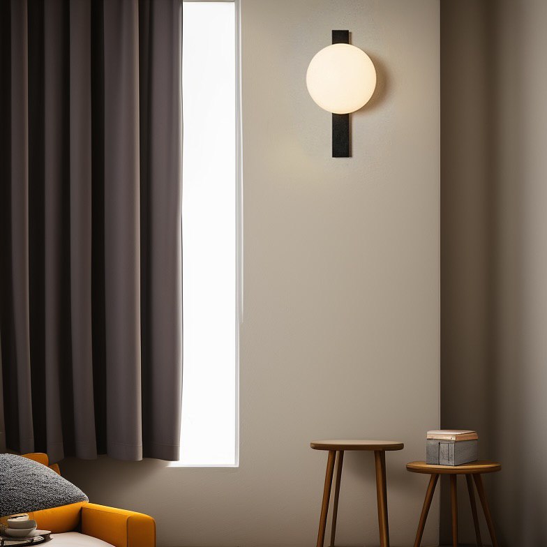 Настінний світильник Base white D160 Led 7W Black + White 241222-200001325