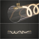 Підвісний світильник Rope glass L1000 Led 62W 3000K 4000K 6000K Gold 250222-200001481
