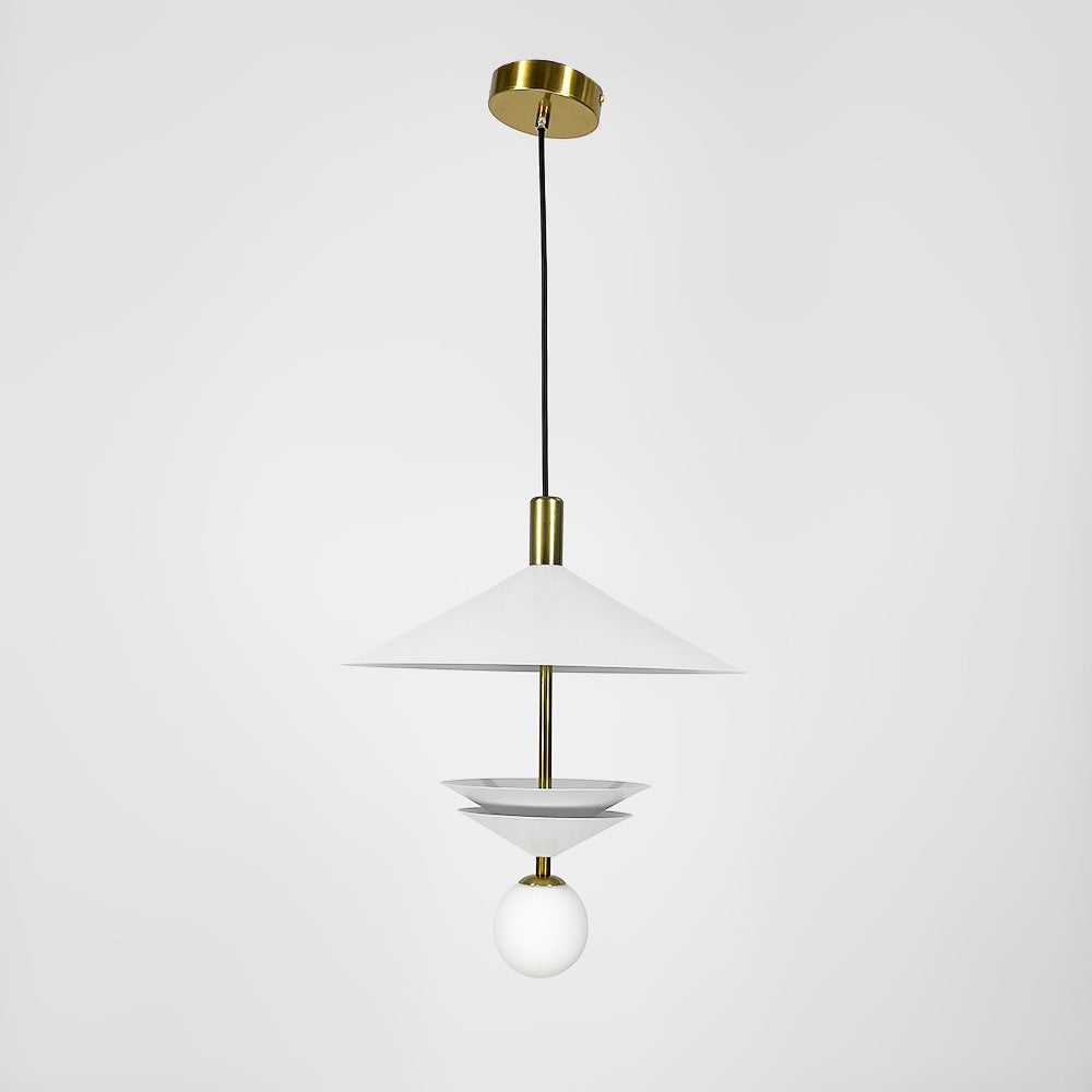 Підвісний світильник Mushroom D400 Led 5W 3000K 4000K 6000K White + Gold 250218-200001475