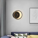 Настінний світильник Wall Clock H525 3000K Black 231035-200000433