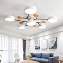 Стельові світильники Wooden Ceiling Grey / White D800 Led 72W 4100K 240310-200000799