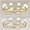 Підвісні світильники royal crown D500 G9x8 / D600 G9x10 Gold + White 240776-200001006