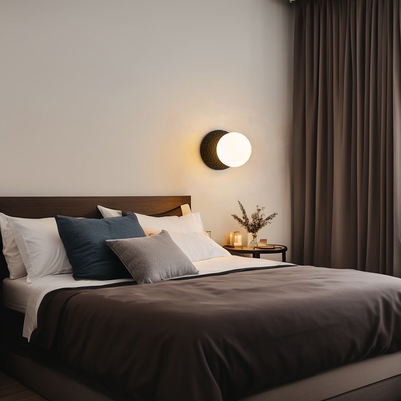 Настінний світильник Truzzo wall D150 1xG9 Black + White 241210-200001315