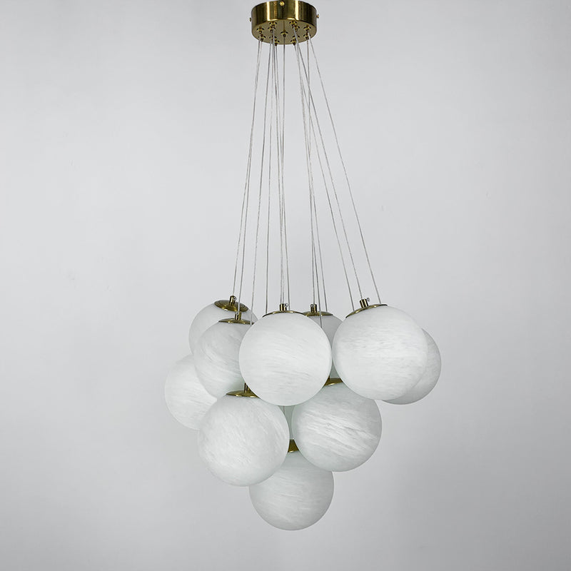 Підвісний світильник Grapes 13 D600 13xE27 Gold + White 250218-200001543