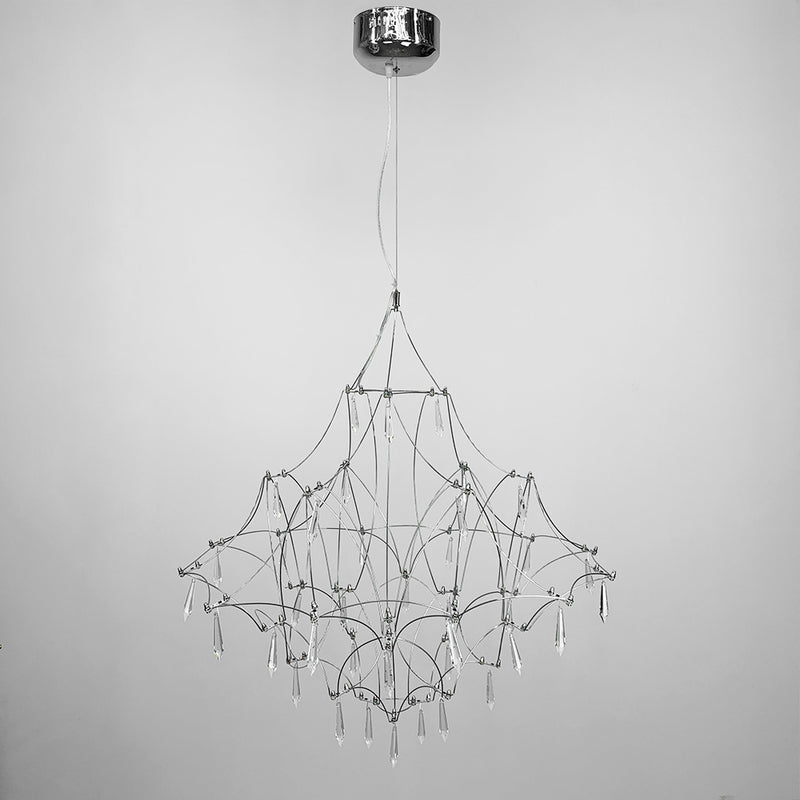 Підвісний світильник Rain D800 Led 19W 3000K 4000K 6000K Chrome 250118-200001435