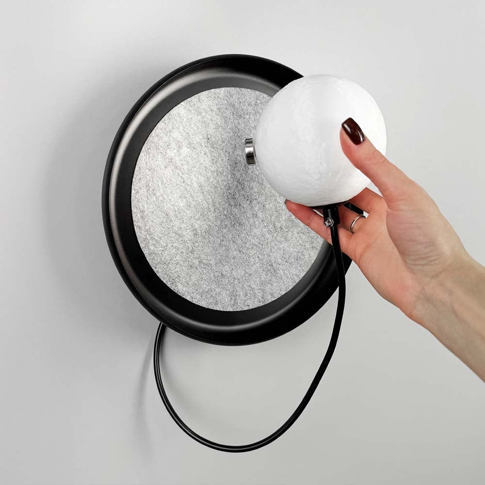 Настінний світильник Shell D250 1xG9 Black + White 250118-200001440